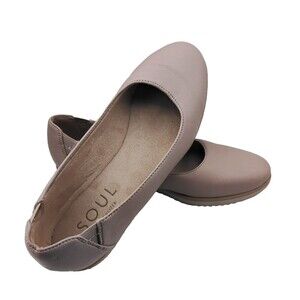 Naturalizer Soul Idea Ballet Flat Light Mauve  Women's Size 8.5 8 1/2 Memory Foa
